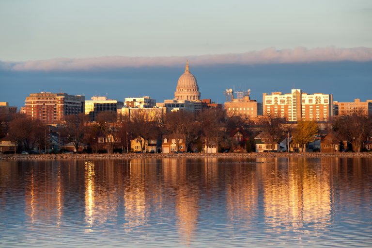 capitol lake sunset