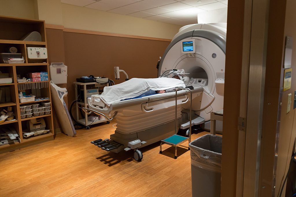 mri with patient