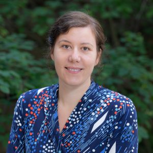 Larissa E Albantakis, Assistant Professor of Psychiatry, poses for a portrait on June 7, 2022